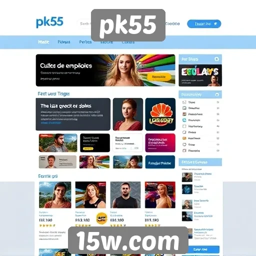 Interface do site pk55 é elogiada por sua usabilidade